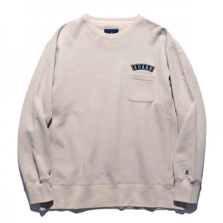 ROARK REVIVAL　クルースウェット　"MEDIEVAL CREW POCKET SWEAT"　(Beige)