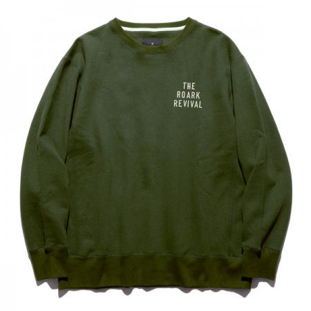 ROARK REVIVAL　クルースウェット　"COMPANY OF WAYWARD CREW SWEAT"　(Army)