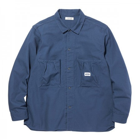 RADIALL　L/Sシャツ　"STEP SIDE REGULAR COLLARED SHIRT L/S"　(Blue)