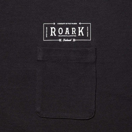 ROARK REVIVAL　L/STシャツ　"ARROWS 9.3OZ H/W L/S POCKET TEE"　(Black)
