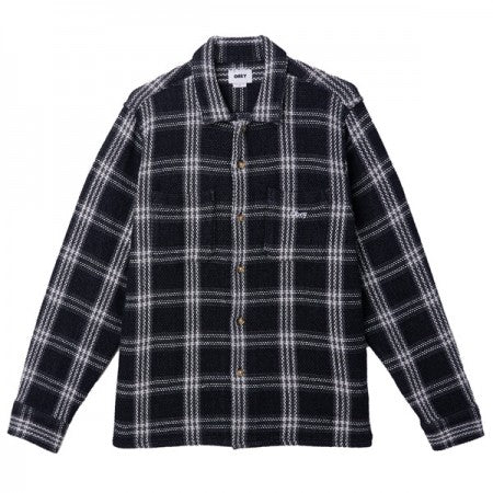 OBEY　L/Sシャツ　"WES WOVEN"　(Black Multi)
