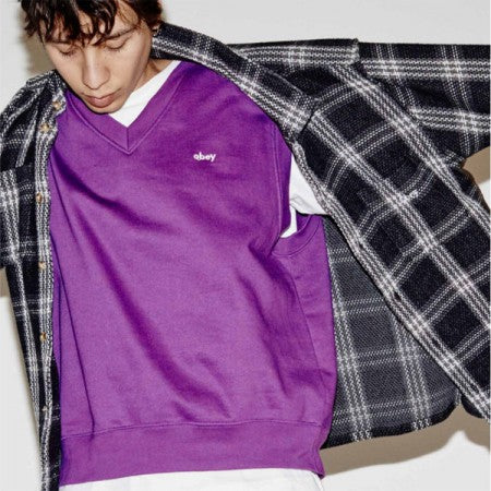 OBEY　L/Sシャツ　"WES WOVEN"　(Black Multi)