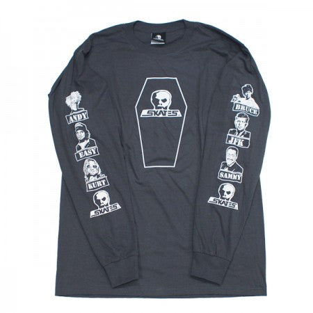 SKULL SKATES　"DEAD GUYS 1990'S ロングスリーブ Tシャツ"　(Charcoal)