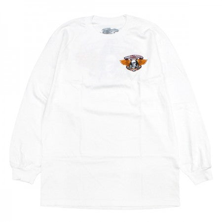POWELL　L/STシャツ　"WINGED RIPPER L/S TEE"　(White)