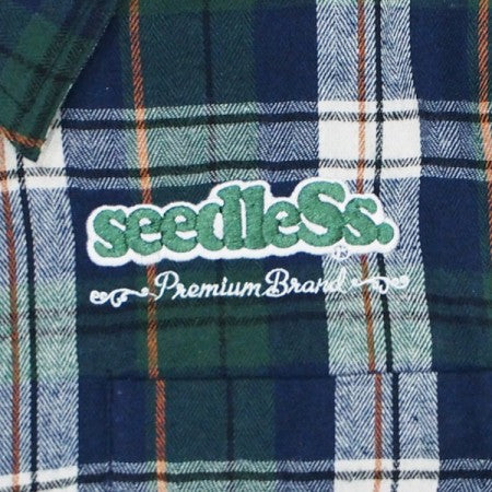 海外お取寄せ商品 seedleSs graph check shirts 新品未使用 - トップス