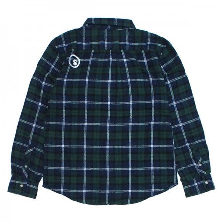 seedleSs　L/Sシャツ　"SD RAISED CHECK NEL SHIRTS"　(Green/Navy)
