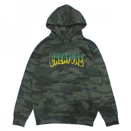 CREATURE　パーカ　"LOGO OUTLINE PULLOVER HOOD"　(Forest Camo)
