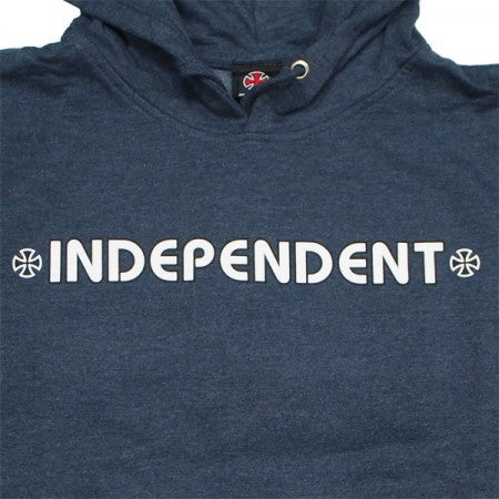 INDEPENDENT　パーカ　"BAR/CROSS PULLOVER HOOD"　(Navy Heather)