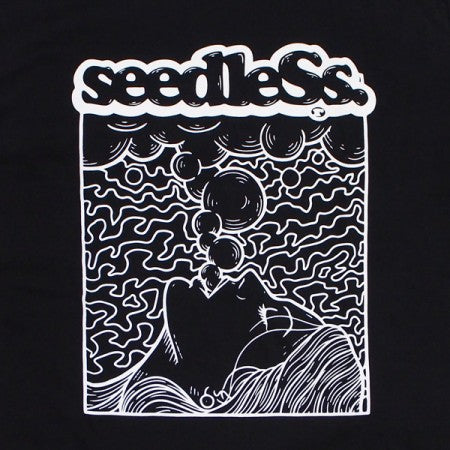 seedleSs　L/S Tシャツ　"SMOKINGGIRL 2020 L/S TEE"　(Black/White)