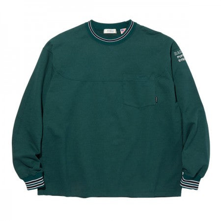 RADIALL　L/STシャツ　"SYNDICATE CREW NECK POCKET T-SHIRT L/S"　(Green)