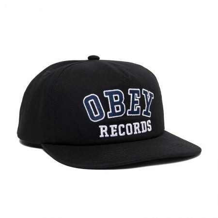 OBEY　キャップ　"OBEY RECORDS SNAPBACK CAP"　(Black)