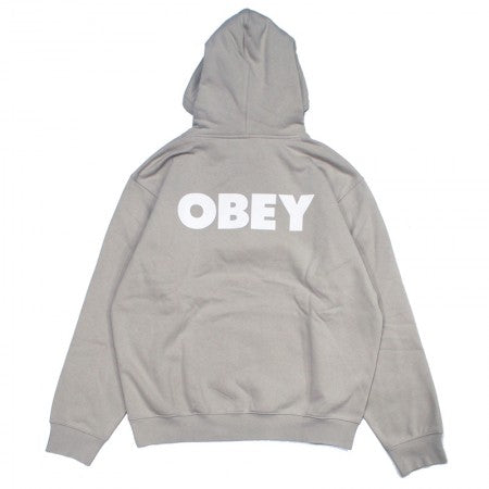OBEY　パーカー　"OBEY BOLD PULLOVER HOOD"　(Silver Gray)