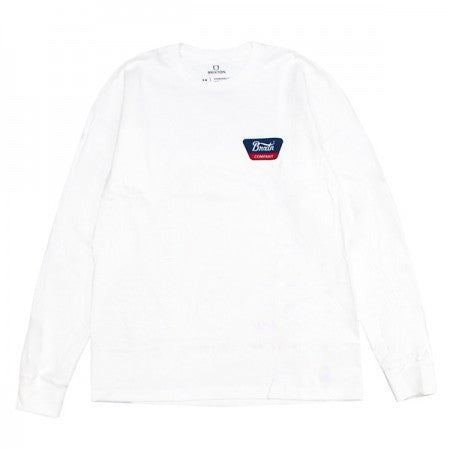 BRIXTON　L/STシャツ　"LINWOOD L/S STANDARD TEE"　(White)