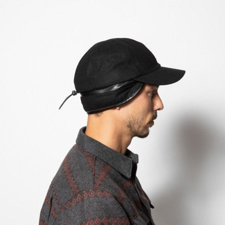 ROARK REVIVAL　キャップ　"SAFECAMP TYPE B2 MELTON CAP"　(Black)