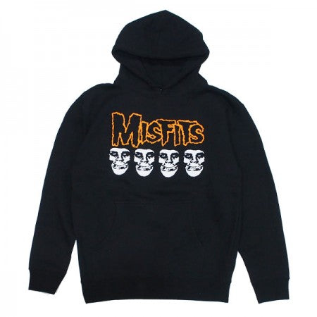 OBEY　パーカ　"OBEY MISFITS FIEND SKULLS PULLOVER HOOD"　(Black)