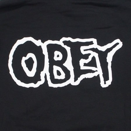 OBEY　パーカ　"OBEY MISFITS FIEND SKULLS PULLOVER HOOD"　(Black)