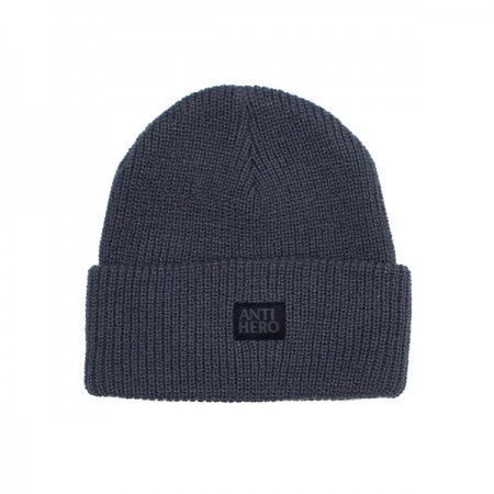 ANTI HERO　ビーニー　"LIL BLACK HERO CUFF BEANIE"　(Charcoal / Black)