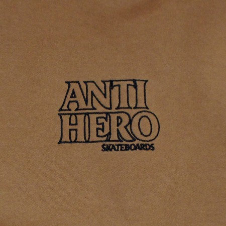 ANTI HERO　パーカ　"LIL BLACK HERO OUTLINE HOODIE"　(Saddle / Black)
