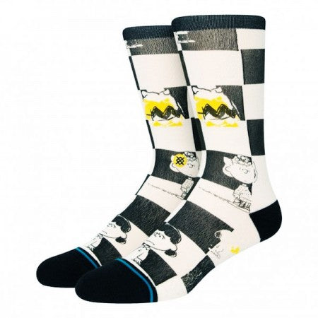 STANCE x PEANUTS　ソックス　"CHECKED"　(Black)