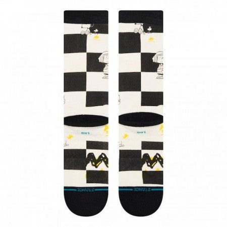 STANCE x PEANUTS　ソックス　"CHECKED"　(Black)