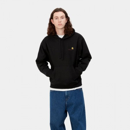 Carhartt WIP　パーカー　"HOODED AMERICAN SCRIPT SWEATSHIRT"　(Black)