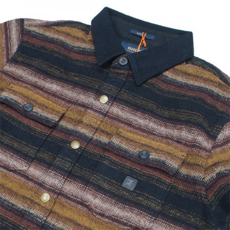 ROARK REVIVAL　L/Sシャツ　"NORDSMAN COTTON SHIRT"　(Brown)