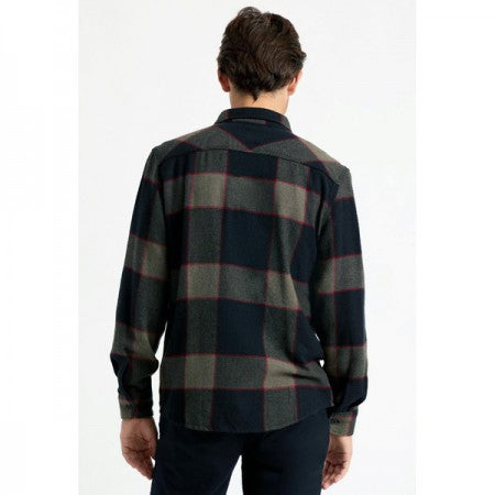 BRIXTON　L/Sシャツ　"BOWERY L/S FLANNEL"　(Heather Gray / Charcoal)