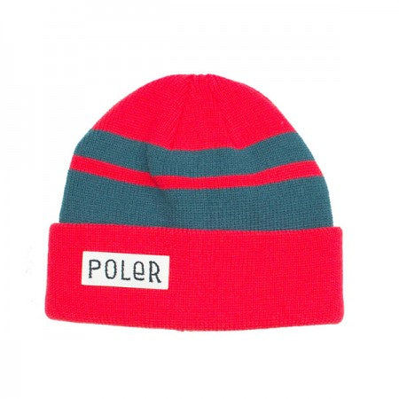 POLeR　ビーニー　"WORKERMAN BEANIE"　(Red / Blue)