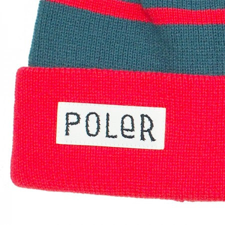 POLeR　ビーニー　"WORKERMAN BEANIE"　(Red / Blue)