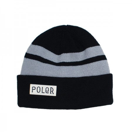 POLeR　ビーニー　"WORKERMAN BEANIE"　(Black / White)