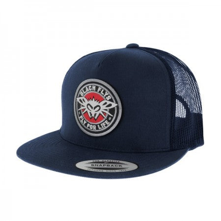 BLACK FLYS　メッシュキャップ　"FLY 4LIFE PATCH TRUCKER CAP"　(Navy)