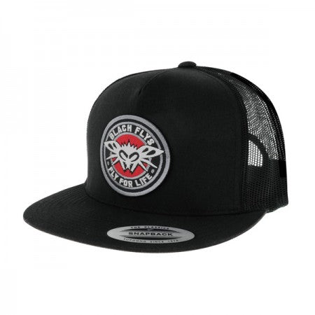 BLACK FLYS　メッシュキャップ　"FLY 4LIFE PATCH TRUCKER CAP"　(Black)