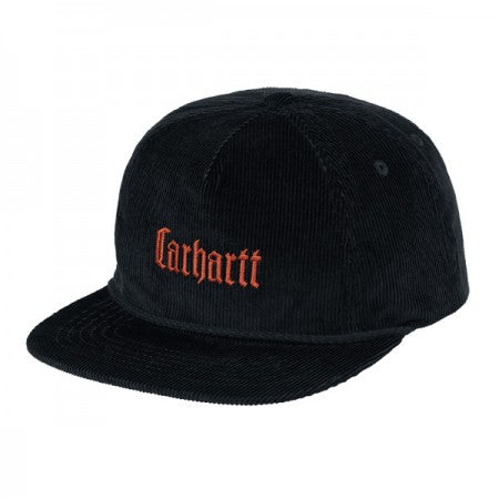 Carhartt WIP　キャップ　"LETTERMAN CAP"　(Black / Brick)