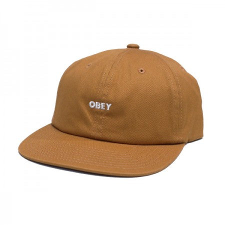 OBEY　キャップ　"BOLD TWILL 6 PANEL STRAPBACK CAP"　(Brown Sugar)