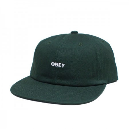 OBEY　キャップ　"BOLD TWILL 6 PANEL STRAPBACK CAP"　(Dark Cedar)