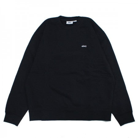 ★30%OFF★ OBEY　クルースウェット　"OBEY TAB CREW SWEAT"　(Black)