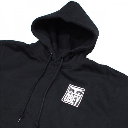 OBEY　パーカー　"OBEY EYES ICON PULLOVER HOOD"　(Black)