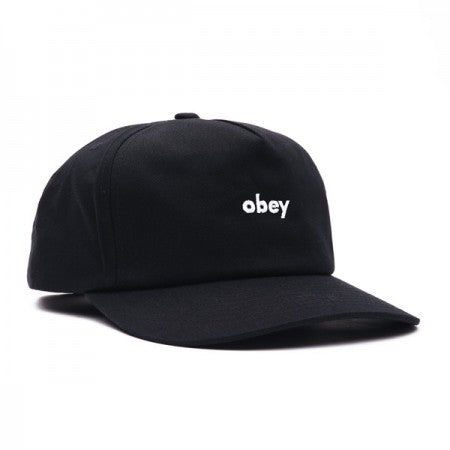 OBEY　キャップ　"LOWERCASE SNAPBACK CAP"　(Black)