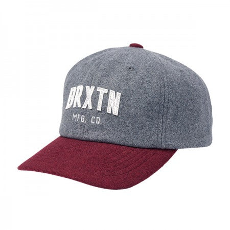 BRIXTON　キャップ　"ARDEN MP CAP"　(Heather Gray / Burgundy)