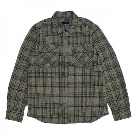 ★30%OFF★ BRIXTON　L/Sシャツ　"BOWERY HEAVY WEIGHT L/S FLANNEL"　(Military Olive / Black)