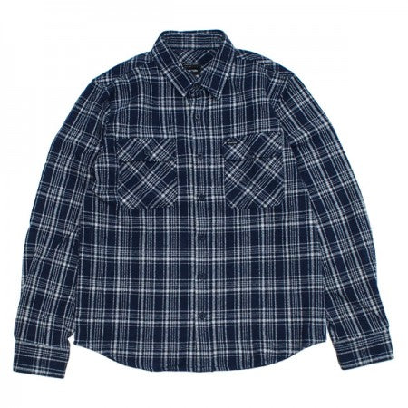 ★30%OFF★ BRIXTON　L/Sシャツ　"BOWERY HEAVY WEIGHT L/S FLANNEL"　(Navy / Gray)