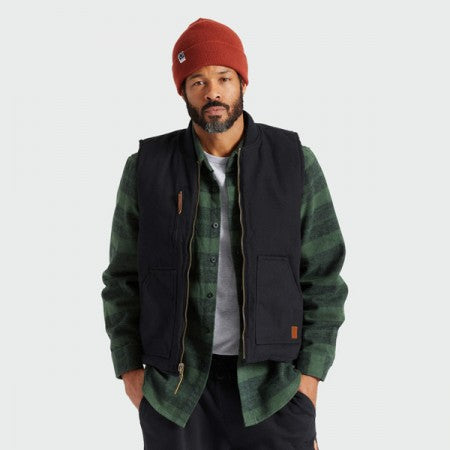 BRIXTON　リバーシブルベスト　"ABRAHAM REV VEST"　(Black / Black)