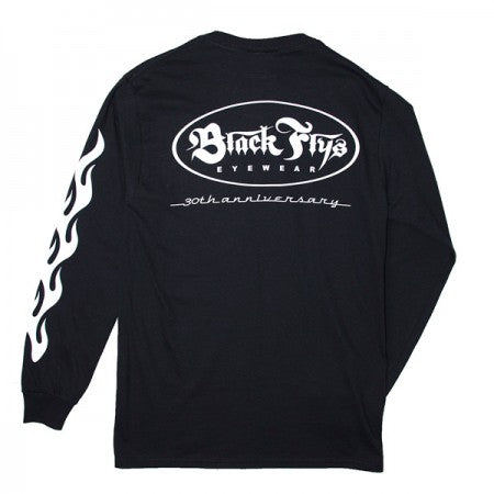 BLACKFLYS　L/STシャツ　"OVAL OG L/S TEE"　(Black)