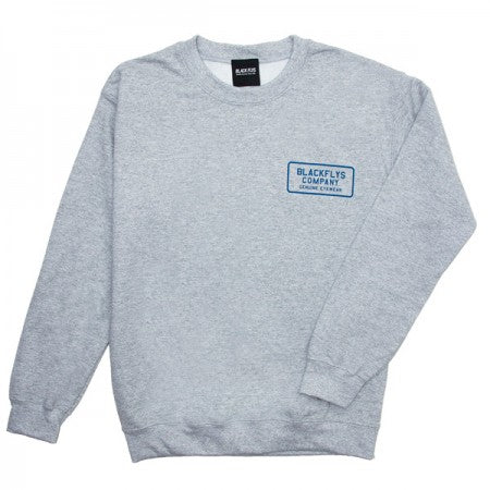 BLACK FLYS　クルースウェット　"MISSION CREW SWEAT"　(Sports Gray)