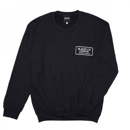 BLACK FLYS　クルースウェット　"MISSION CREW SWEAT"　(Black)