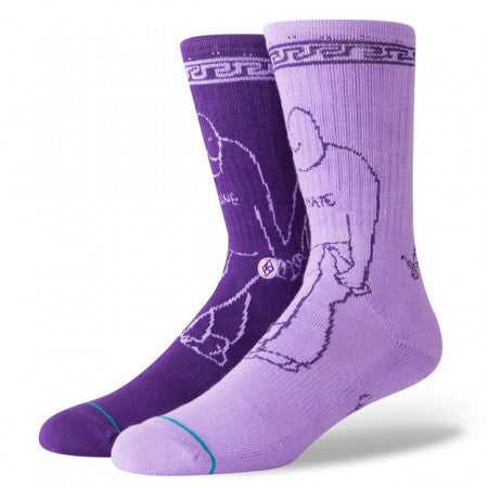 STANCE × KROOKED　ソックス　"LOVE HATE"　(Purple)