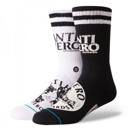 STANCE × ANTIHERO　ソックス　"ANTIHERO"　(Black)