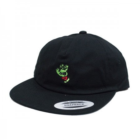 SANTA CRUZ×TMNT　コラボキャップ　"TMNT TURTLE HAND BASEBALL FLAT BRIM HAT"　(Black)