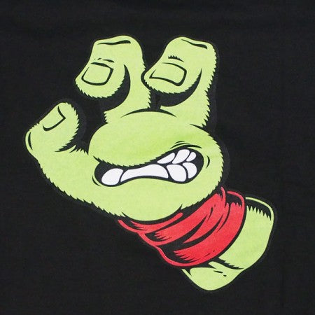 SANTA CRUZ×TMNT　コラボTシャツ　"TMNT TURTLE HAND TEE"　(Black/Red)