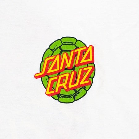 SANTA CRUZ×TMNT　コラボTシャツ　"TMNT TURTLE POWER TEE"　(White)